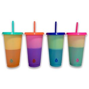 Color changing cold cups 4 pack
